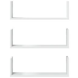 Berkfield Home Wall Shelves 3 pcs White 58x18x18 cm Engineered Wood - Size: 58 x 18 x 18 cm - thumbnail 4