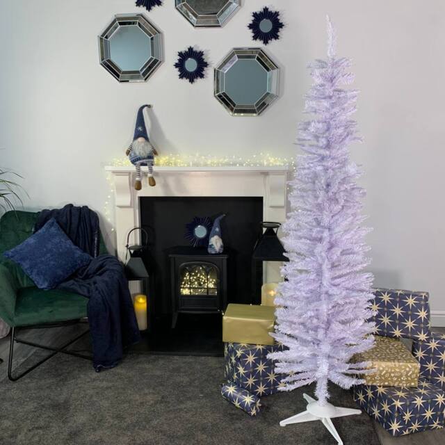 Samuel Alexander 6ft (180cm) White Pencil Pine Christmas Tree with 321 Tips - image 1
