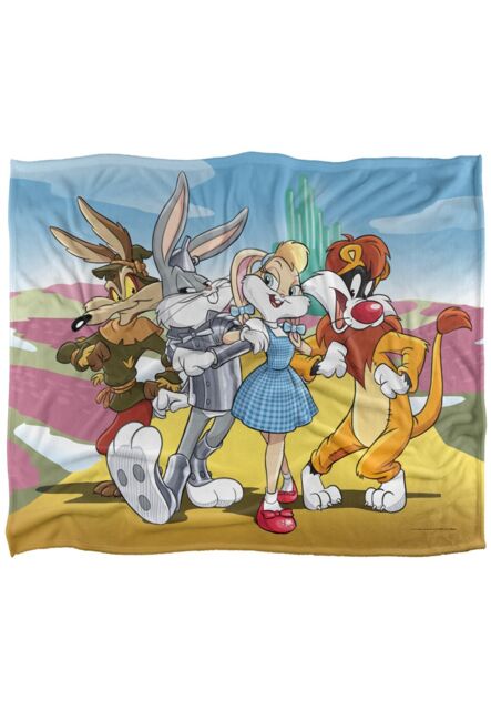 Warner Brothers Looney Tunes Officially Licensed Silky Touch Super Soft Throw Blanket 152 x 127 cm in White - image 1