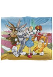 Warner Brothers Looney Tunes Officially Licensed Silky Touch Super Soft Throw Blanket 152 x 127 cm in White - thumbnail 1
