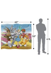 Warner Brothers Looney Tunes Officially Licensed Silky Touch Super Soft Throw Blanket 152 x 127 cm in White - thumbnail 5