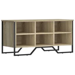 Berkfield Home Shoe Cabinet Sonoma Oak 90x38x45.5 cm Engineered Wood - thumbnail 1