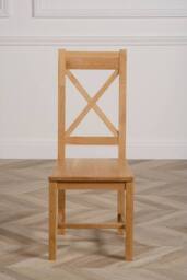 Thats Furniture Kuba 180 x 90 cm Chunky Oak Dining Table & 6 Berkeley Chairs in Brown - thumbnail 5