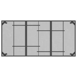 Berkfield Home 7 Piece Garden Dining Set Anthracite Metal Mesh in Black - thumbnail 7
