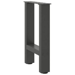 Berkfield Home Coffee Table Legs Anthracite 2 pcs 28x(42-43) cm Steel in Black - thumbnail 4