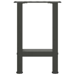 Berkfield Home Coffee Table Legs Anthracite 2 pcs 28x(42-43) cm Steel in Black - thumbnail 5
