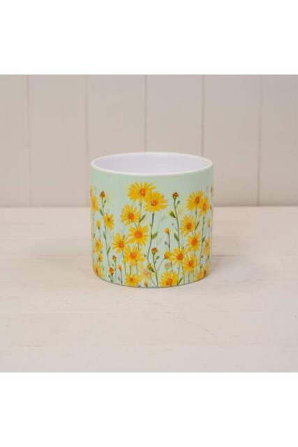 KDMD Yellow & Multicolour Daisy Field Pot - 13mm - image 1