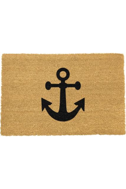 Artsy Mats Anchor Doormat - Regular 60x40cm in Black - Size: 40 cm x 60 cm - image 1