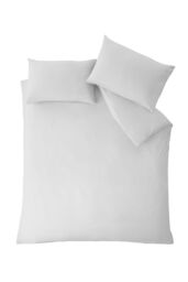 Catherine Lansfield So Soft Non Iron Duvet Cover Set in White - Size: Super King - thumbnail 3