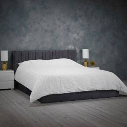 Lemon Pavilion Furniture Berlin Double Bed - Velvet - L200 x W152 x H87 cm - Silver - thumbnail 2
