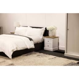Lemon Pavilion Furniture Berlin Double Bed - Velvet - L200 x W152 x H87 cm - Silver - thumbnail 4