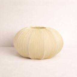 CGC Lighting Palmira Large Oval Stretch Ruffled Silk Fabric Lampshade in Cream - thumbnail 4