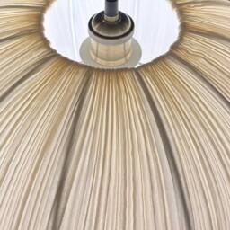 CGC Lighting Palmira Large Oval Stretch Ruffled Silk Fabric Lampshade in Cream - thumbnail 7