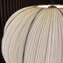 CGC Lighting Palmira Large Oval Stretch Ruffled Silk Fabric Lampshade in Cream - thumbnail 9