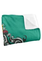 Harry Potter Drawn Slytherin Crest Officially Licensed Silky Touch Super Soft Throw Blanket 152x127 cm in White - thumbnail 3