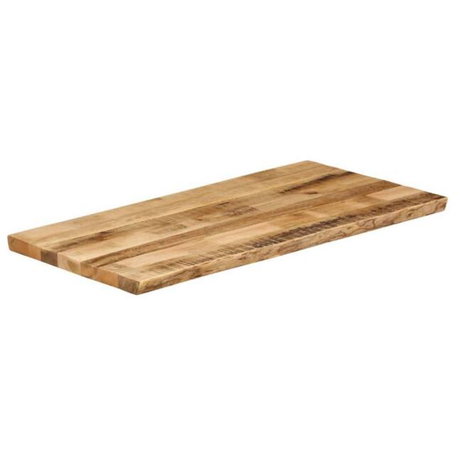 Berkfield Home Table Top Live Edge 100x60x3.8 cm Solid Wood Rough Mango in Brown - image 1