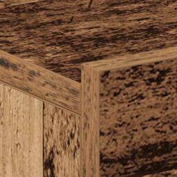 Berkfield Home Floating Nightstand Old Wood 40x32x15 cm Engineered Wood in Brown - Size: 40 x 32 x 15 cm - thumbnail 9