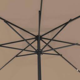 Berkfield Home Square Garden Umbrella 295x245 cm Taupe - thumbnail 4