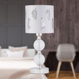 First Choice Lighting Set of 2 Fern - White Cut Out 15.5cm Table Lamp Shades - thumbnail 7