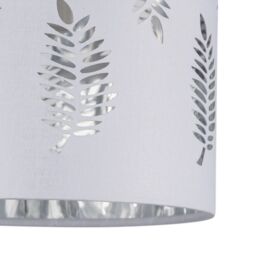 First Choice Lighting Set of 2 Fern - White Cut Out 15.5cm Table Lamp Shades - thumbnail 4