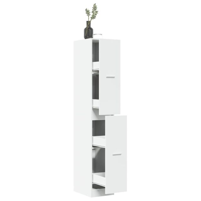 Berkfield Home Apothecary Cabinet¬†White 30x41x174.5 cm Engineered Wood in White - image 1