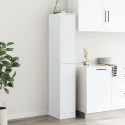 Berkfield Home Apothecary Cabinet¬†White 30x41x174.5 cm Engineered Wood in White - thumbnail 4