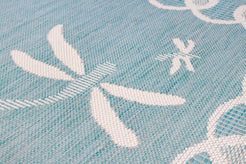 Rugstyle Summer Breeze Outdoor Rug in Aqua - Size: 100 cm x 150 cm - thumbnail 3