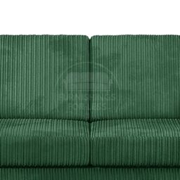 Furnishings For Less UK Luxor Jumbo Cord Large 5 Seater Corner Sofa Long Left Hand Facing - Full Back in Green - thumbnail 3