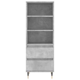 Berkfield Home Highboard Concrete Grey 40x36x110 cm Engineered Wood - Size: 40 x 36 x 110 cm - thumbnail 5