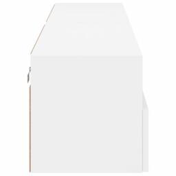Berkfield Home TV Wall Cabinets 2 pcs White 80x30x30 cm Engineered Wood - Size: 80 x 30 x 30 cm - thumbnail 9