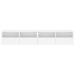 Berkfield Home TV Wall Cabinets 2 pcs White 80x30x30 cm Engineered Wood - Size: 80 x 30 x 30 cm - thumbnail 8