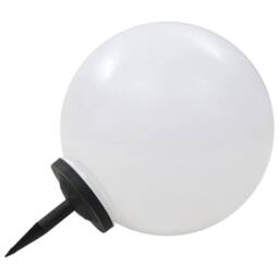 Berkfield Home Outdoor Solar Lamp LED Spherical 50 cm RGB in White - thumbnail 3