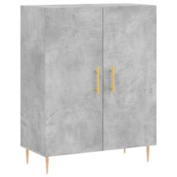 Berkfield Home Highboard Concrete Grey 69.5x34x180 cm Engineered Wood - thumbnail 7