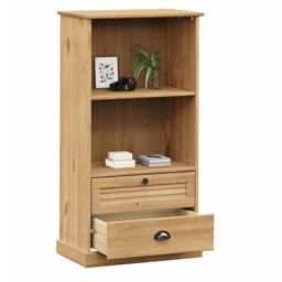 Berkfield Home Bookcase VIGO 60x35x114.5 cm Solid Wood Pine in Brown - thumbnail 3