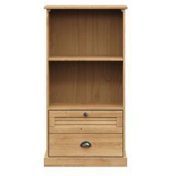 Berkfield Home Bookcase VIGO 60x35x114.5 cm Solid Wood Pine in Brown - thumbnail 4
