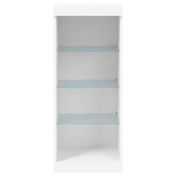 Berkfield Home Sideboard with LED Lights White 41x37x100 cm - Size: 41 x 37 x 100 cm - thumbnail 6