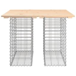 Berkfield Home Garden Bench Gabion Design 100x102x72 cm Solid Wood Pine in Brown - Size: 100 x 102 x 72 cm - thumbnail 3