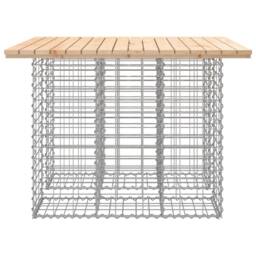 Berkfield Home Garden Bench Gabion Design 100x102x72 cm Solid Wood Pine in Brown - Size: 100 x 102 x 72 cm - thumbnail 4