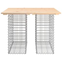 Berkfield Home Garden Bench Gabion Design 100x102x72 cm Solid Wood Pine in Brown - Size: 100 x 102 x 72 cm - thumbnail 5