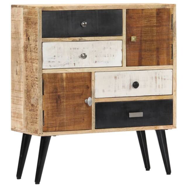 Berkfield Home Sideboard 70x30x78 cm Solid Mango Wood in Brown - Size: 70 x 30 x 78 cm - image 1