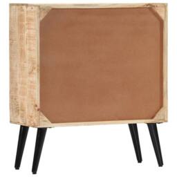 Berkfield Home Sideboard 70x30x78 cm Solid Mango Wood in Brown - Size: 70 x 30 x 78 cm - thumbnail 5