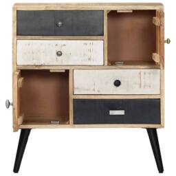Berkfield Home Sideboard 70x30x78 cm Solid Mango Wood in Brown - Size: 70 x 30 x 78 cm - thumbnail 3