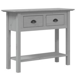 Berkfield Home Console Table BODO Grey 90x34.5x73 cm Solid Wood Pine