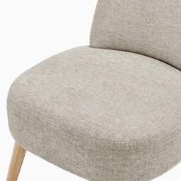 FurnitureboxUK Minnie Fabric Accent Chair in Beige - thumbnail 7