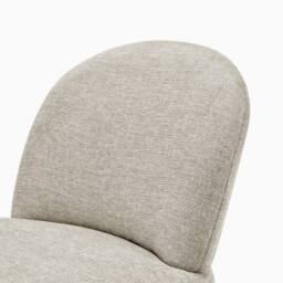 FurnitureboxUK Minnie Fabric Accent Chair in Beige - thumbnail 6