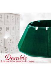 Deco Express Christmas Tree Skirt Green Xmas Décor Decoration - thumbnail 5