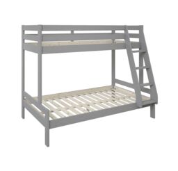 Noomi Nora Solid Wood Triple Bunk Bed in Grey - Size: EU Single - thumbnail 5