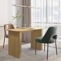 Home Source Monroe Standing Desk Computer Office Table Workstation Modern Design in Brown