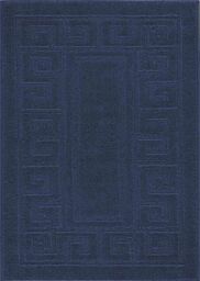 Desire Rugs Ivy Anti-Slip Greek Key Design Doormat - Machine Washable for Easy Care in Navy - Size: 80 cm x 300 cm - thumbnail 2