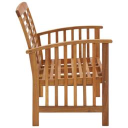 Berkfield Home 3 Piece Garden Lounge Set Solid Acacia Wood in Brown - thumbnail 5